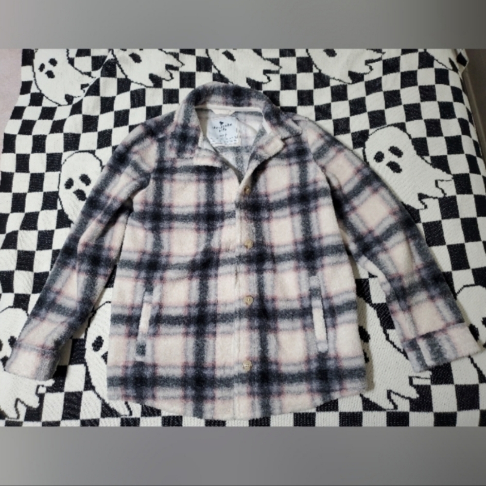 Abercrombie kids plaid jacket 15/16